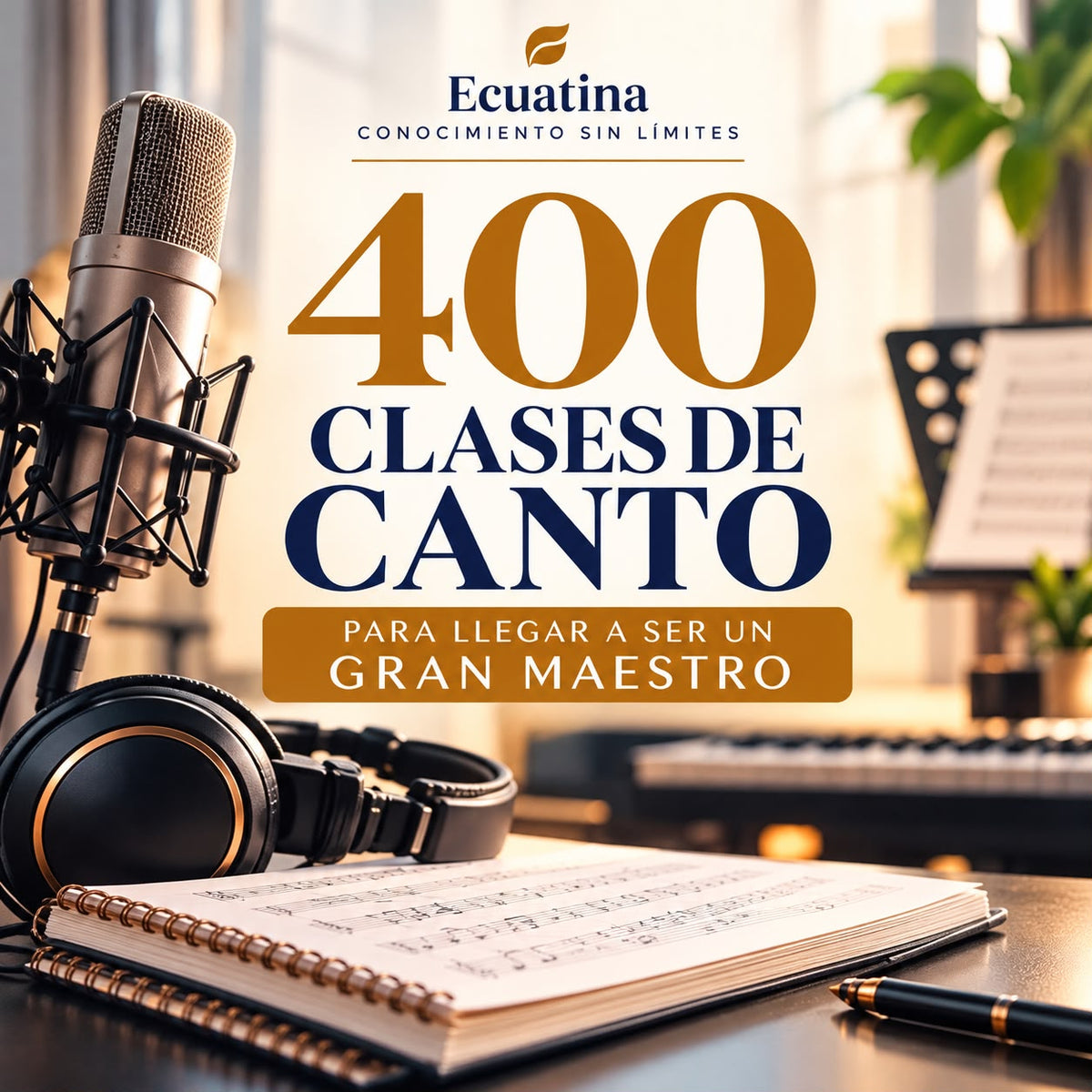 400 CLASES DE CANTO EN PDF + 4 BONOS EXCLUSIVOS GRATIS